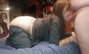 Fat wife gets fucked in the ass