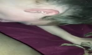 White slut sucking and riding a thick black dick