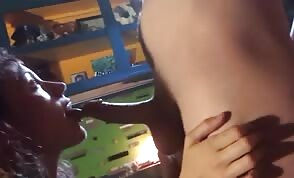 Shared tiny GF moans hard on new cock